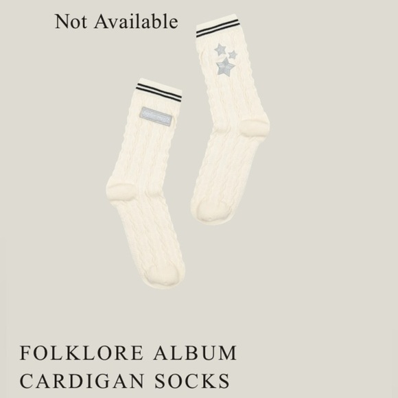 folklore album cardigan socks - Picture 6 of 8